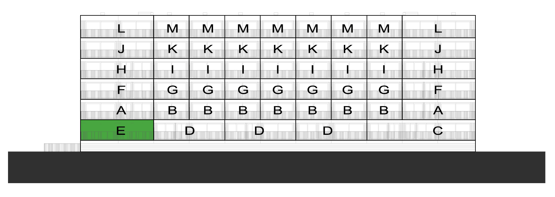 OP ZUID southern façade